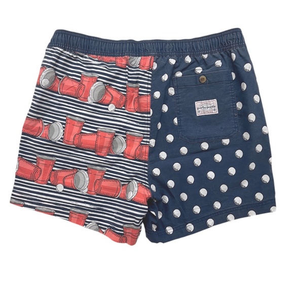 Party Pants Hall of Shame Beer Pong Swim Trunk Shorts XL - Picture 2 of 11